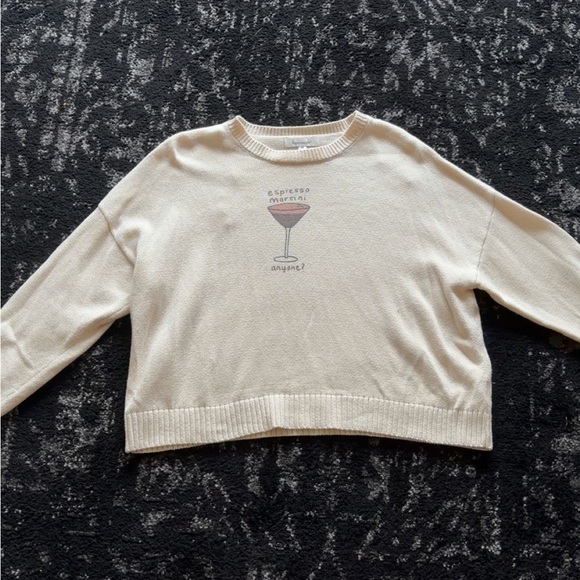 Cream Martini Sweater - Picture 2 of 9